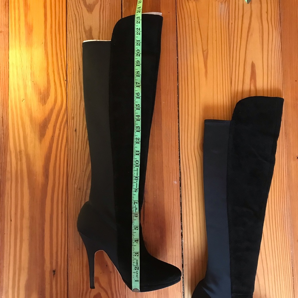 Betsey Johnson Black Knee-high Boots, EUC, 7.5 - Picture 12 of 16